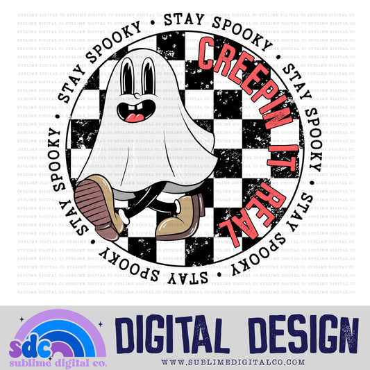 Creepin It Real • Halloween • Retro Characters • Instant Download • Sublimation Design