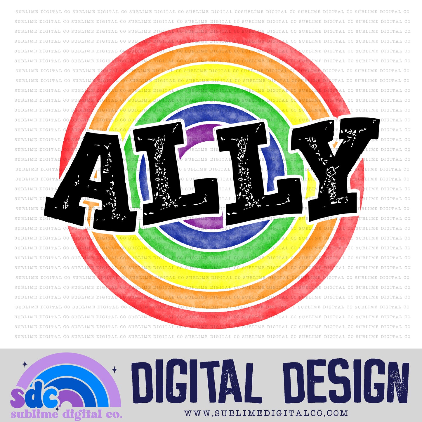 Ally • Pride • Instant Download • Sublimation Design