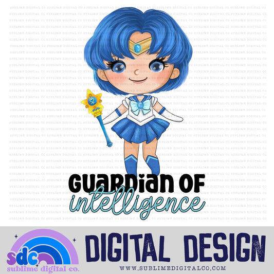 Intelligence • Moon Guardians • Instant Download • Sublimation Design