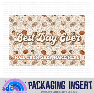 Best Day Ever • Pumpkin Spice • Custom Business Name Packaging Insert