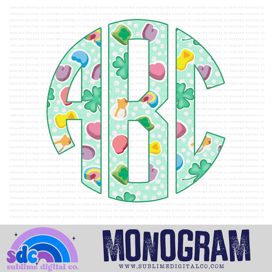 Lucky Cereal Monogram | 26 PNG Files | Digital Download