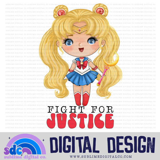 Justice • Moon Guardians • Instant Download • Sublimation Design