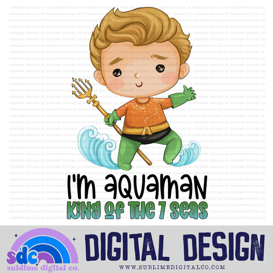 King of the Seas • Baby Heroes • Instant Download • Sublimation Design