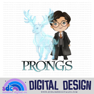 Prongs • Wizard • Instant Download • Sublimation Design