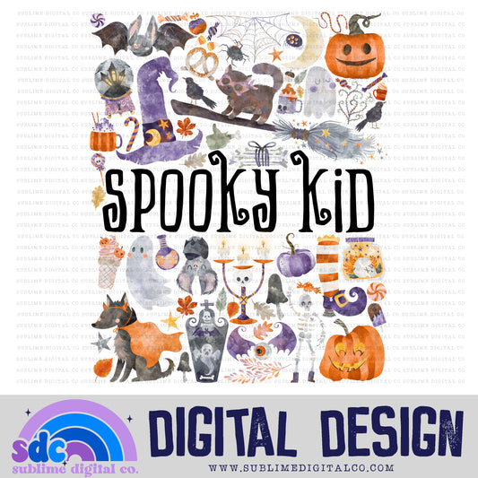 Spooky Kid • Halloween • Instant Download • Sublimation Design