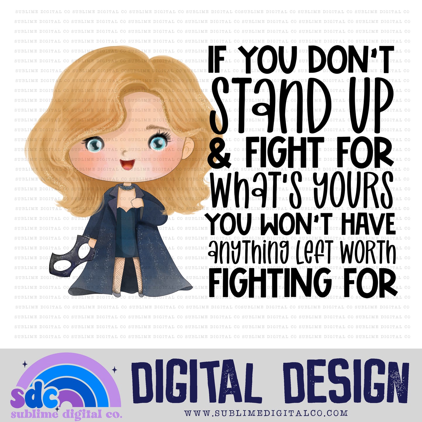 Stand Up & Fight • Baby Heroes • Instant Download • Sublimation Design