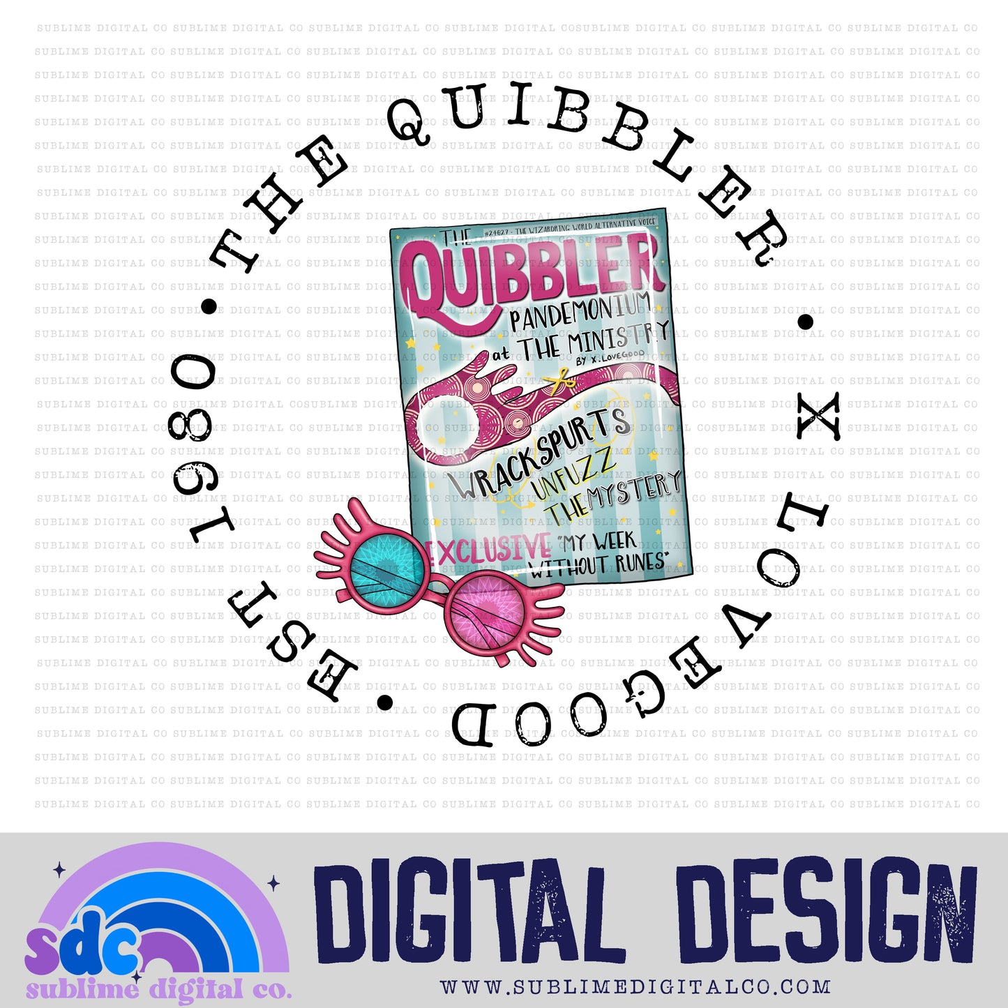 Quibbler • Wizard • Instant Download • Sublimation Design