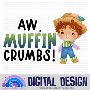 Aw, Crumb Muffins • Strawberry Girl • Instant Download • Sublimation Design