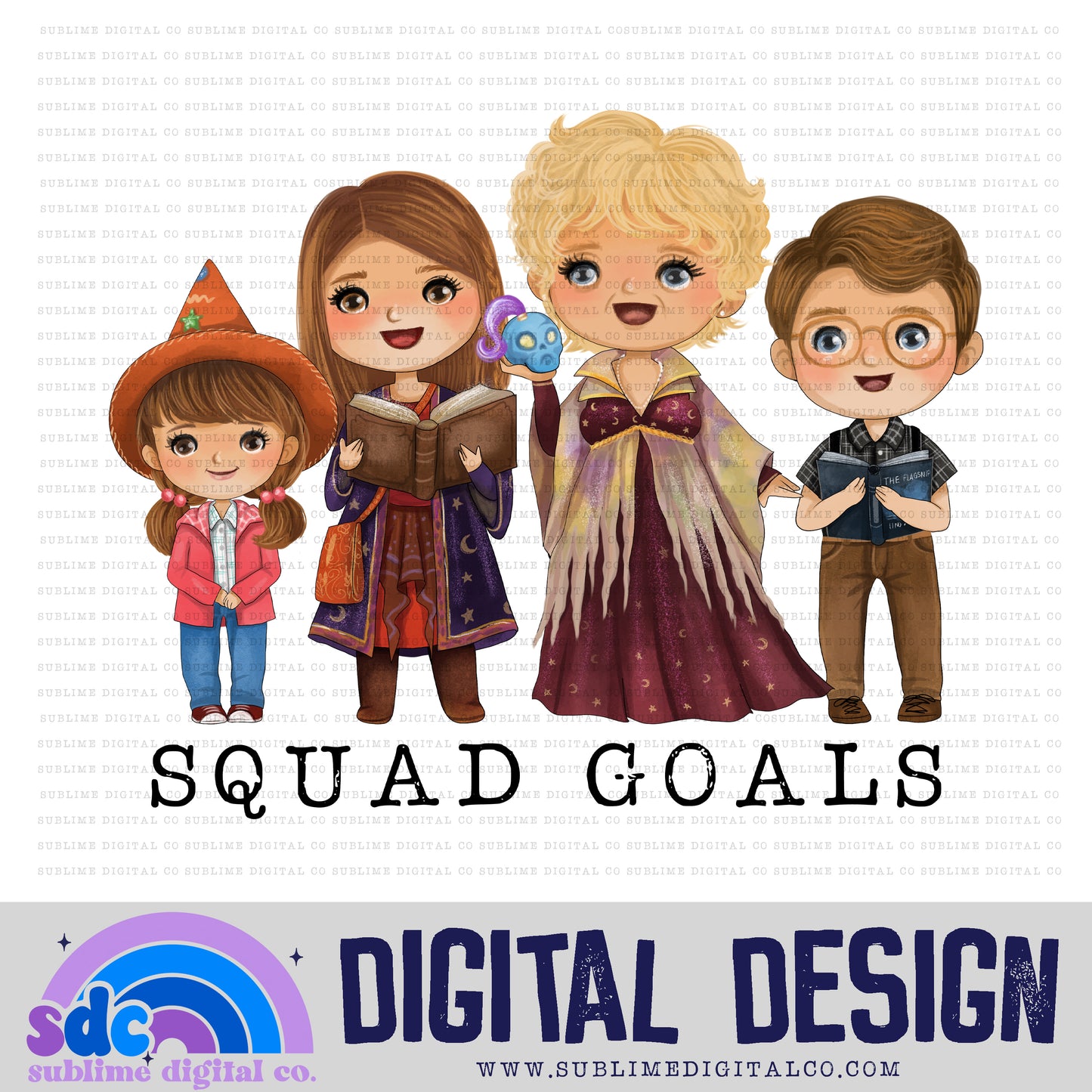 Squad Goals • Halloween • Instant Download • Sublimation Design