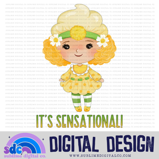 It's Sensational • Strawberry Girl • Instant Download • Sublimation Design