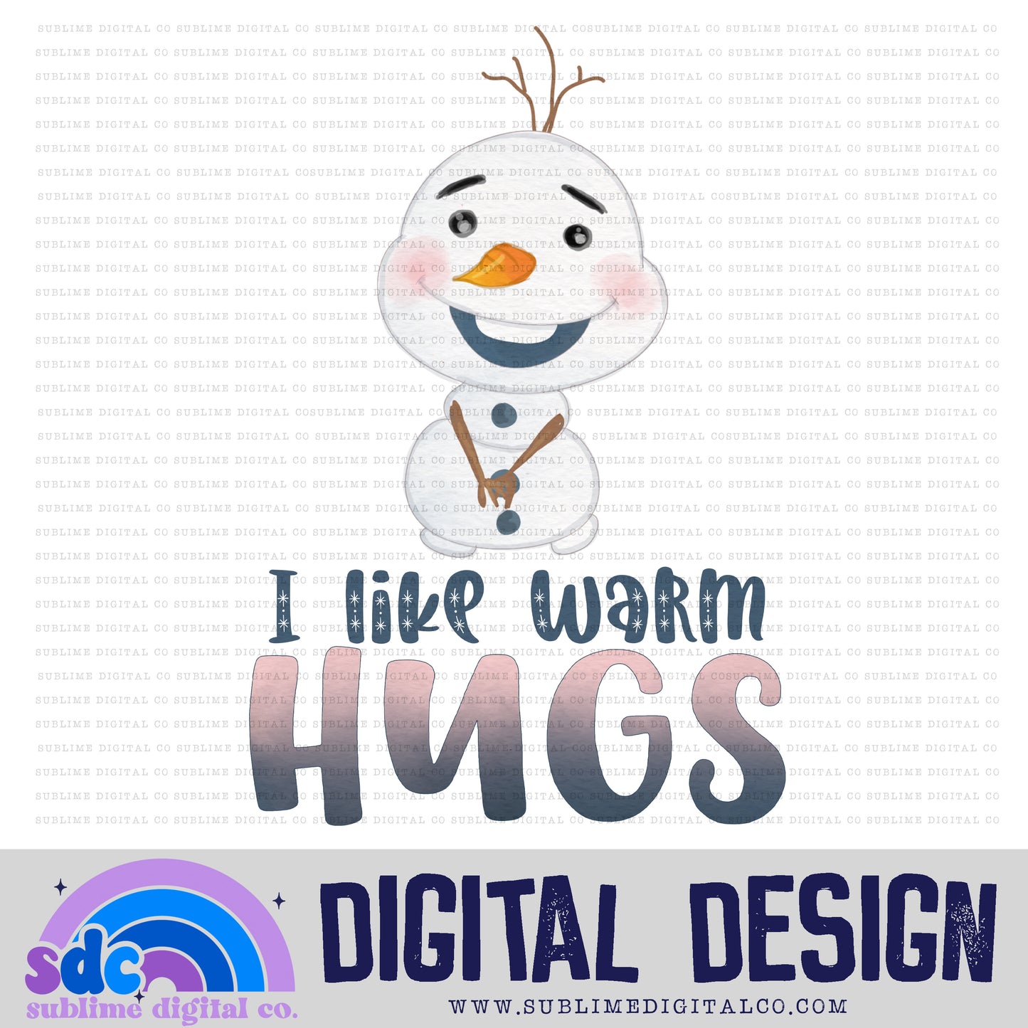 Warm Hugs • Princess • Instant Download • Sublimation Design