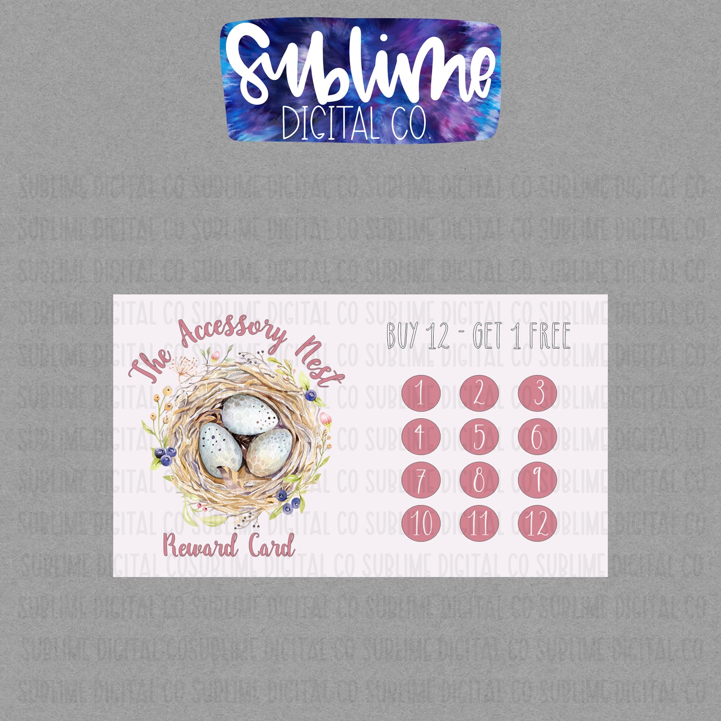 Reward Punch Card • Business Branding • Custom Digital Designs