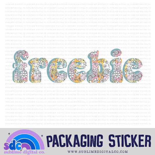 Freebie - Pastel Floral | Small Business Stickers | Digital Download | PNG File