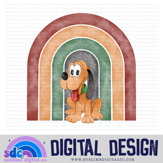 Dog Rainbow • Clubhouse • Instant Download • Sublimation Design