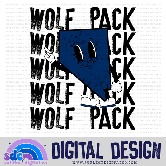 Wolf pack • Sports • Instant Download • Sublimation Design