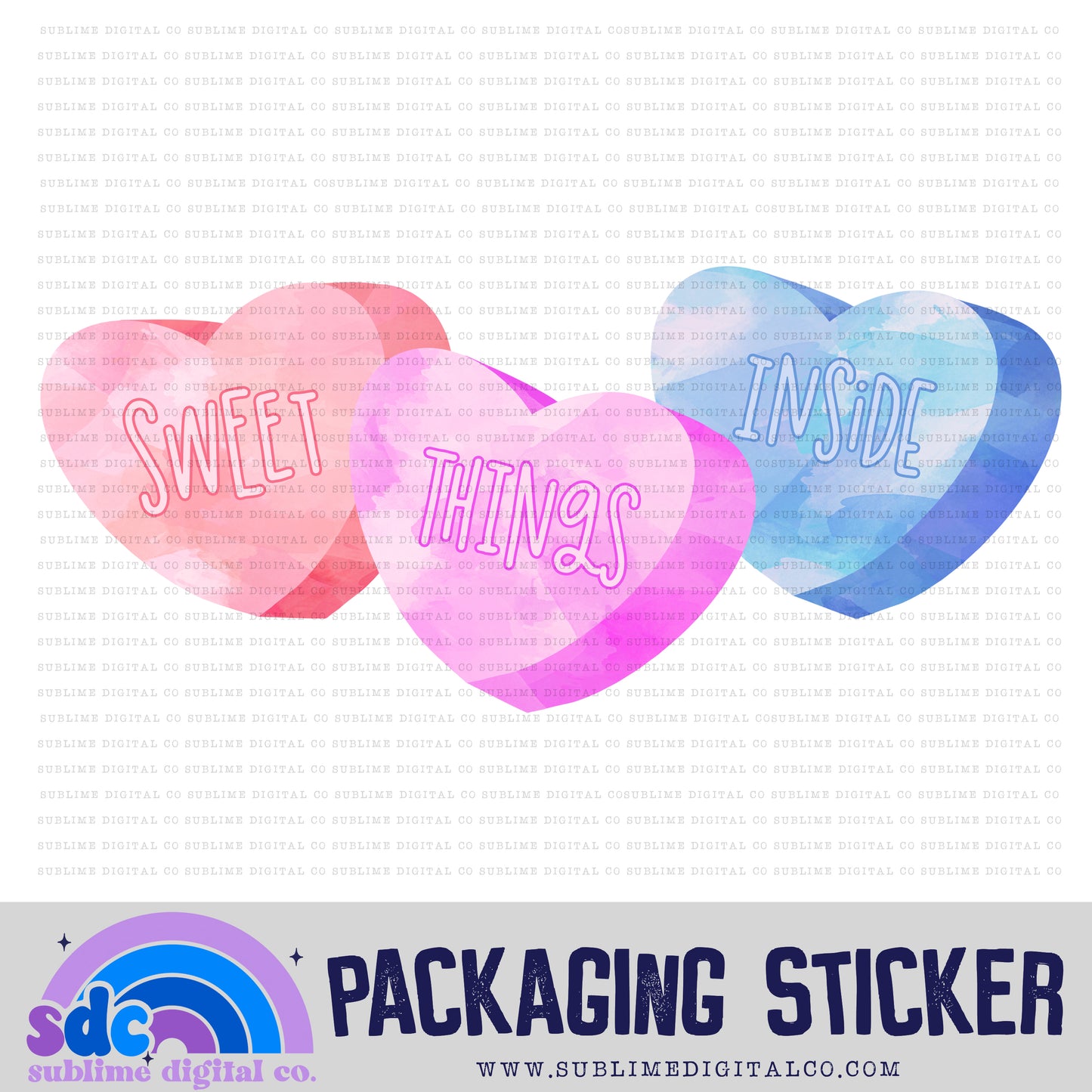 Sweet Things Inside | Small Business Stickers | Digital Download | PNG File