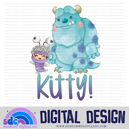 Kitty • Monsters • Instant Download • Sublimation Design