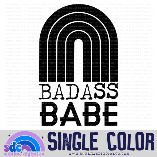 Badass Babe • Single Color Designs • Instant Download • Sublimation Design