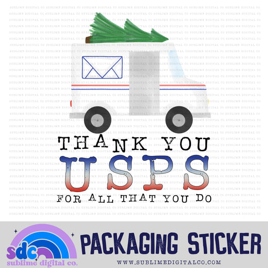 Thank You USPS | Small Business Stickers | Digital Download | PNG File