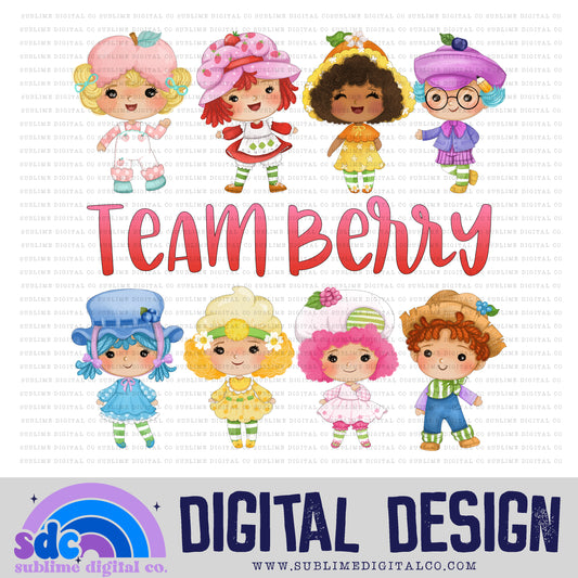 Team Berry • Strawberry Girl • Instant Download • Sublimation Design