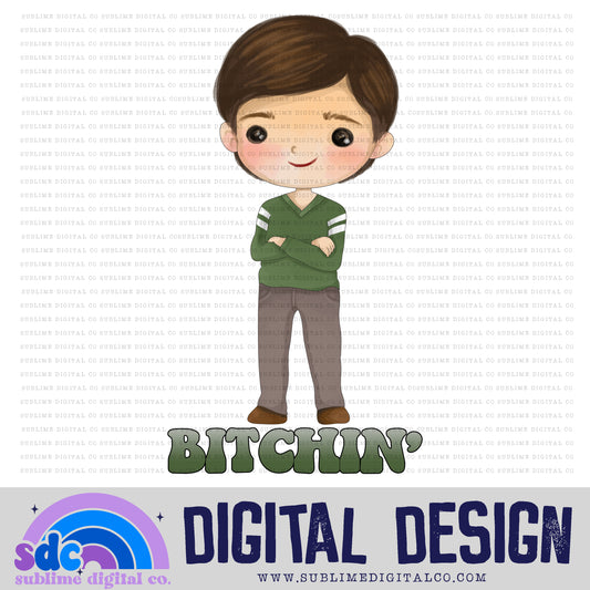 Bitchin' • Retro Gang • Instant Download • Sublimation Design