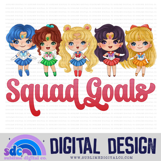 Squad Goals 2 • Moon Guardians • Instant Download • Sublimation Design