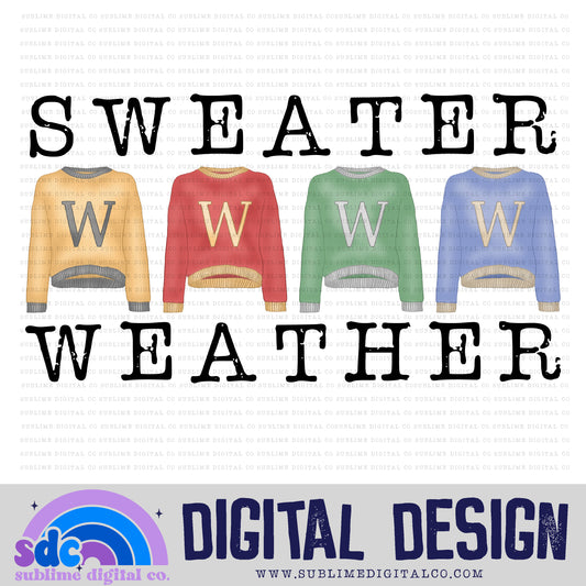 Sweater Weather • Wizard • Instant Download • Sublimation Design