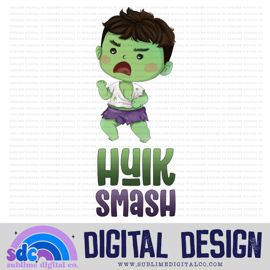 Smash • Baby Heroes • Instant Download • Sublimation Design