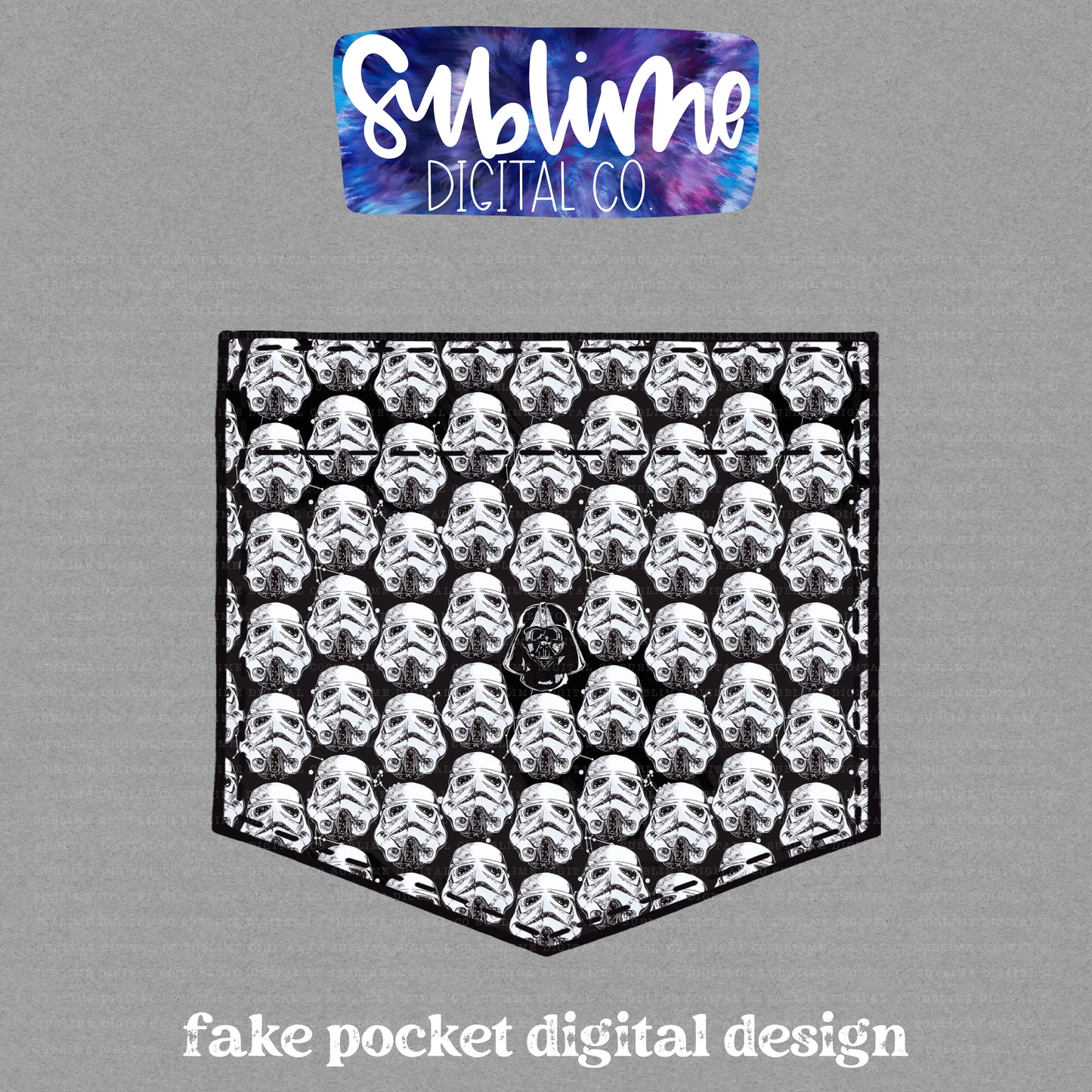Dark Guy • Fake Pocket • Instant Download • Sublimation Design