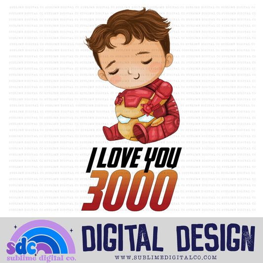 I Love You • Baby Heroes • Instant Download • Sublimation Design