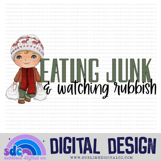 Junk & Rubbish • Christmas Alone • Instant Download • Sublimation Design