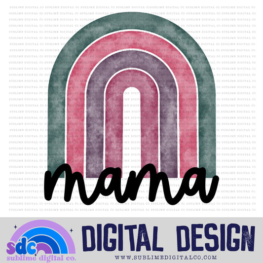 Mama - Rose Rainbow • Colorful Designs • Instant Download • Sublimation Design