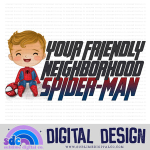 Friendly • Baby Heroes • Instant Download • Sublimation Design