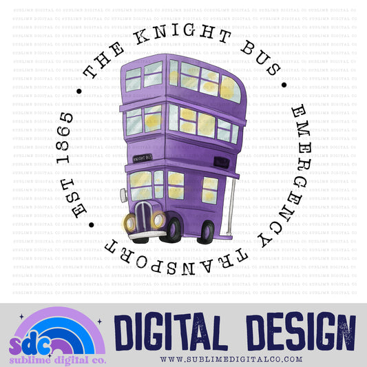The Knight Bus • Wizard • Instant Download • Sublimation Design
