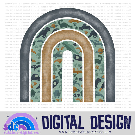 Dinos Robots Cars • Rainbow • Elements • Digital Design • Instant Download • Sublimation