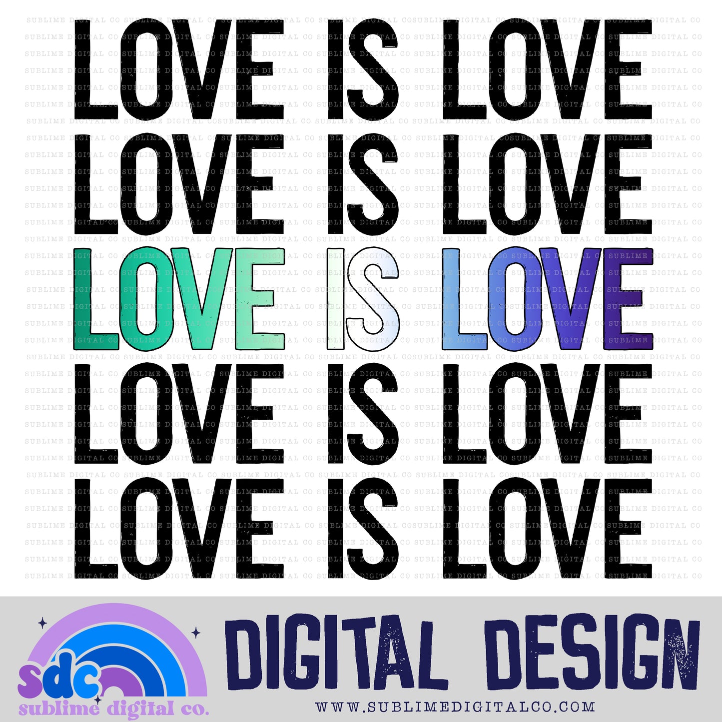 Love is Love - Gay Men • Pride • Instant Download • Sublimation Design