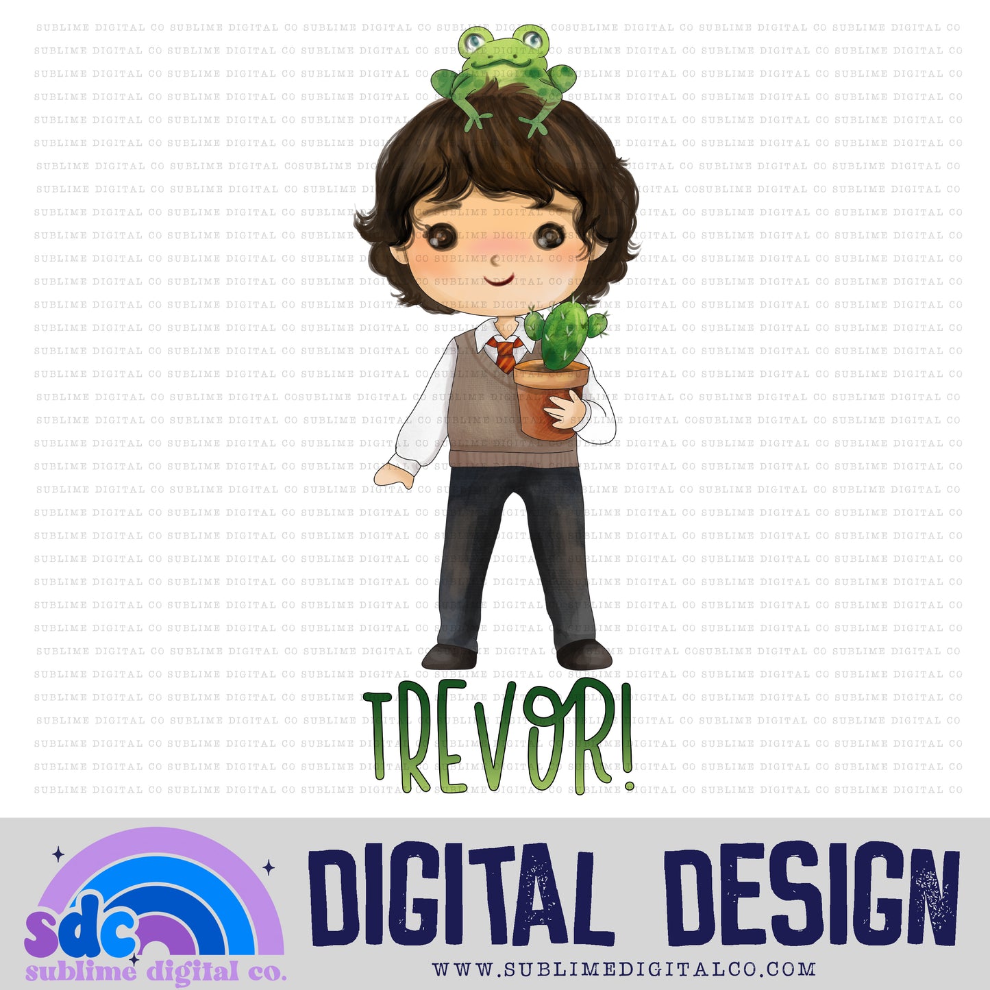 Trevor! • Wizard • Instant Download • Sublimation Design
