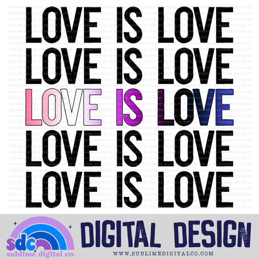 Love is Love - Genderfluid • Pride • Instant Download • Sublimation Design