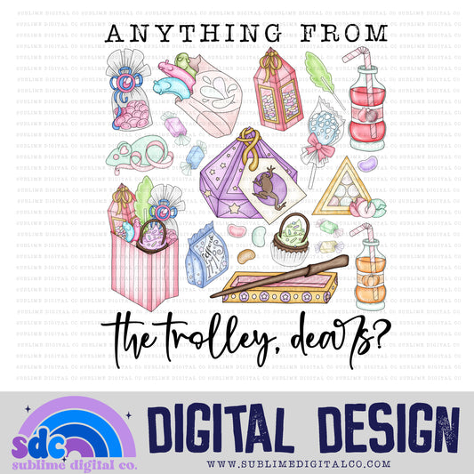 Anything from the Trolley • Wizard • Instant Download • Sublimation Design