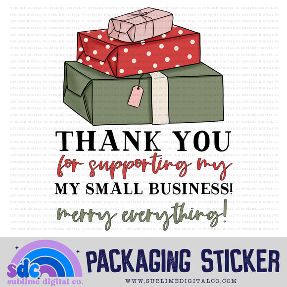 Merry Everything! | Print + Cut |  Small Business Stickers | Digital Download | PNG File