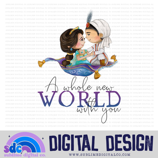 New World • Princess • Instant Download • Sublimation Design