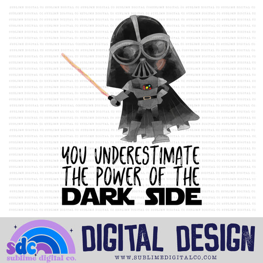 Dark Side • Space Wars • Instant Download • Sublimation Design