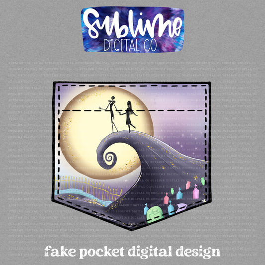 NBC 2 • Fake Pocket • Instant Download • Sublimation Design