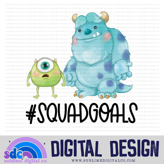 Friends • Monsters • Instant Download • Sublimation Design