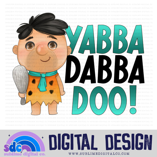 YDD • Stone Age Family • Instant Download • Sublimation Design