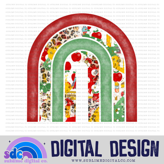School Brushstrokes 2 • Rainbow • Elements • Digital Design • Instant Download • Sublimation