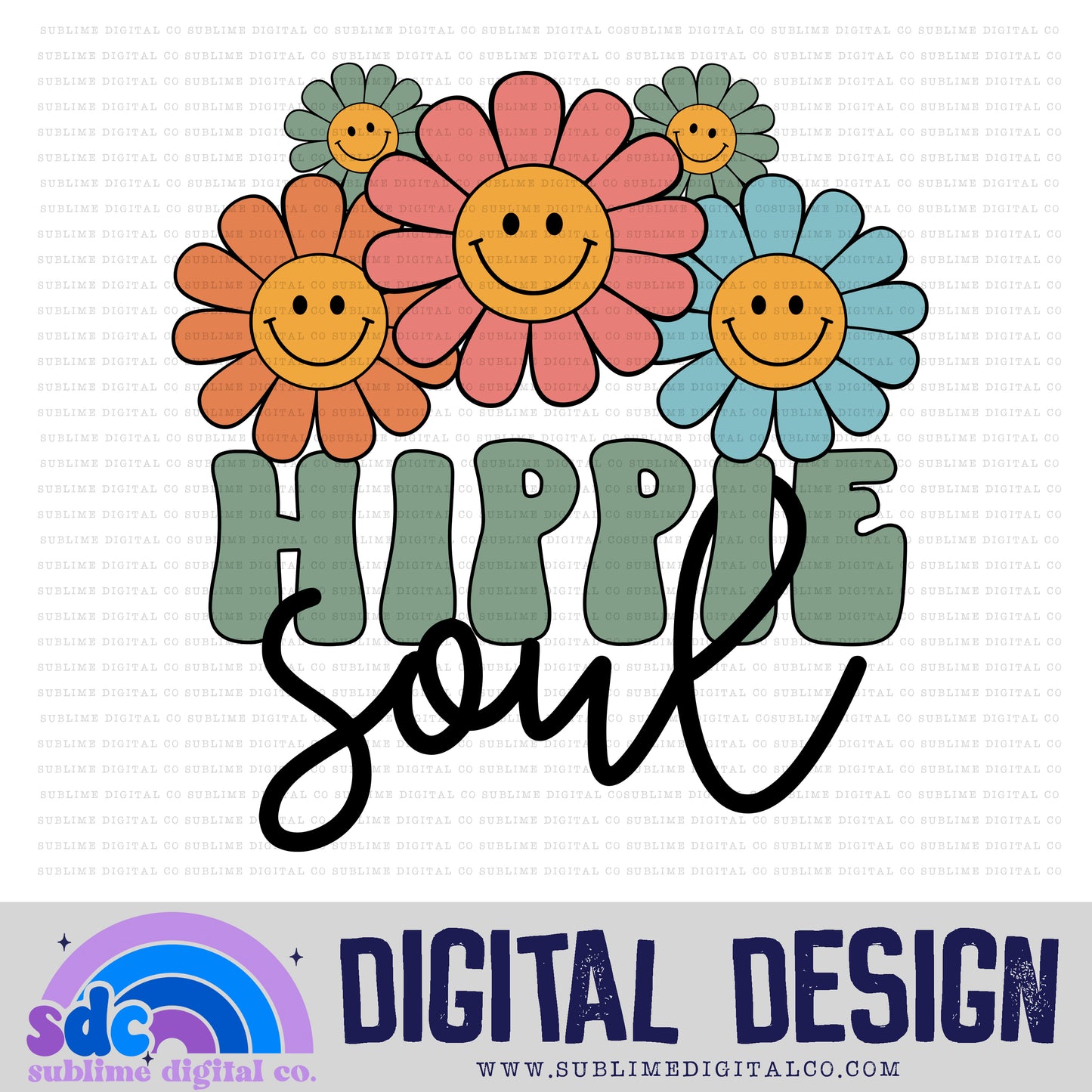 Hippie Soul • Retro • Instant Download • Sublimation Design