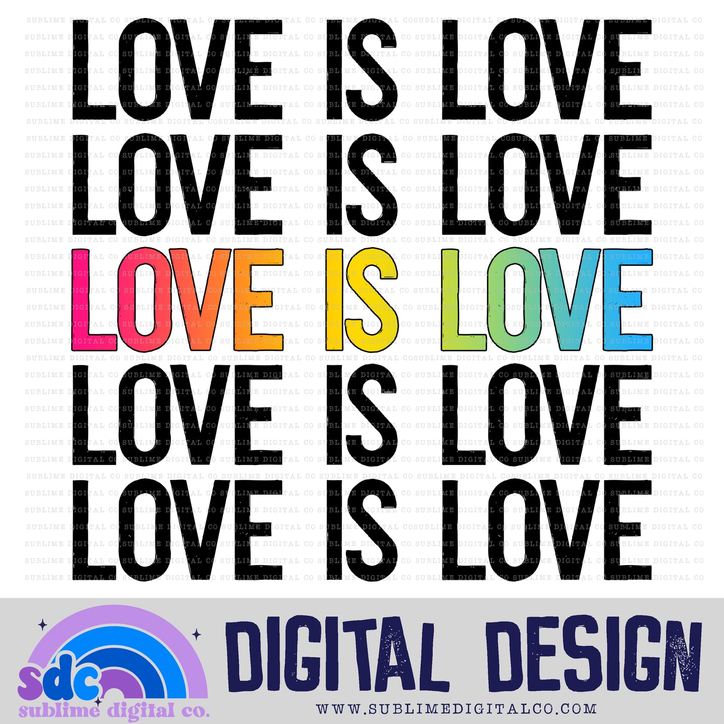 Love is Love - Pan • Pride • Instant Download • Sublimation Design
