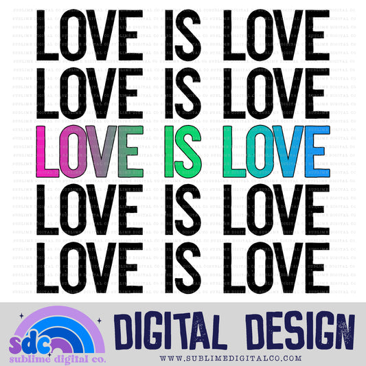 Love is Love - Poly • Pride • Instant Download • Sublimation Design