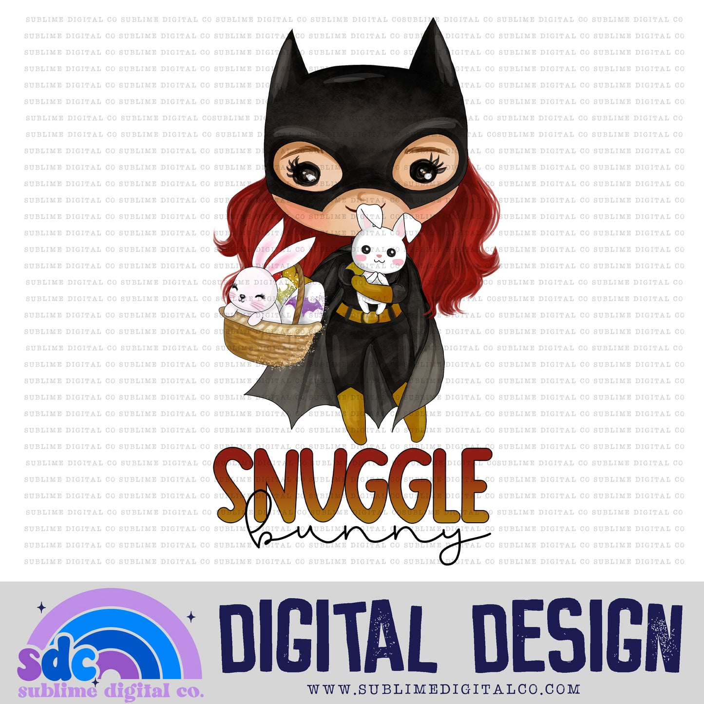 Snuggle Bunny • Easter • Instant Download • Sublimation Design